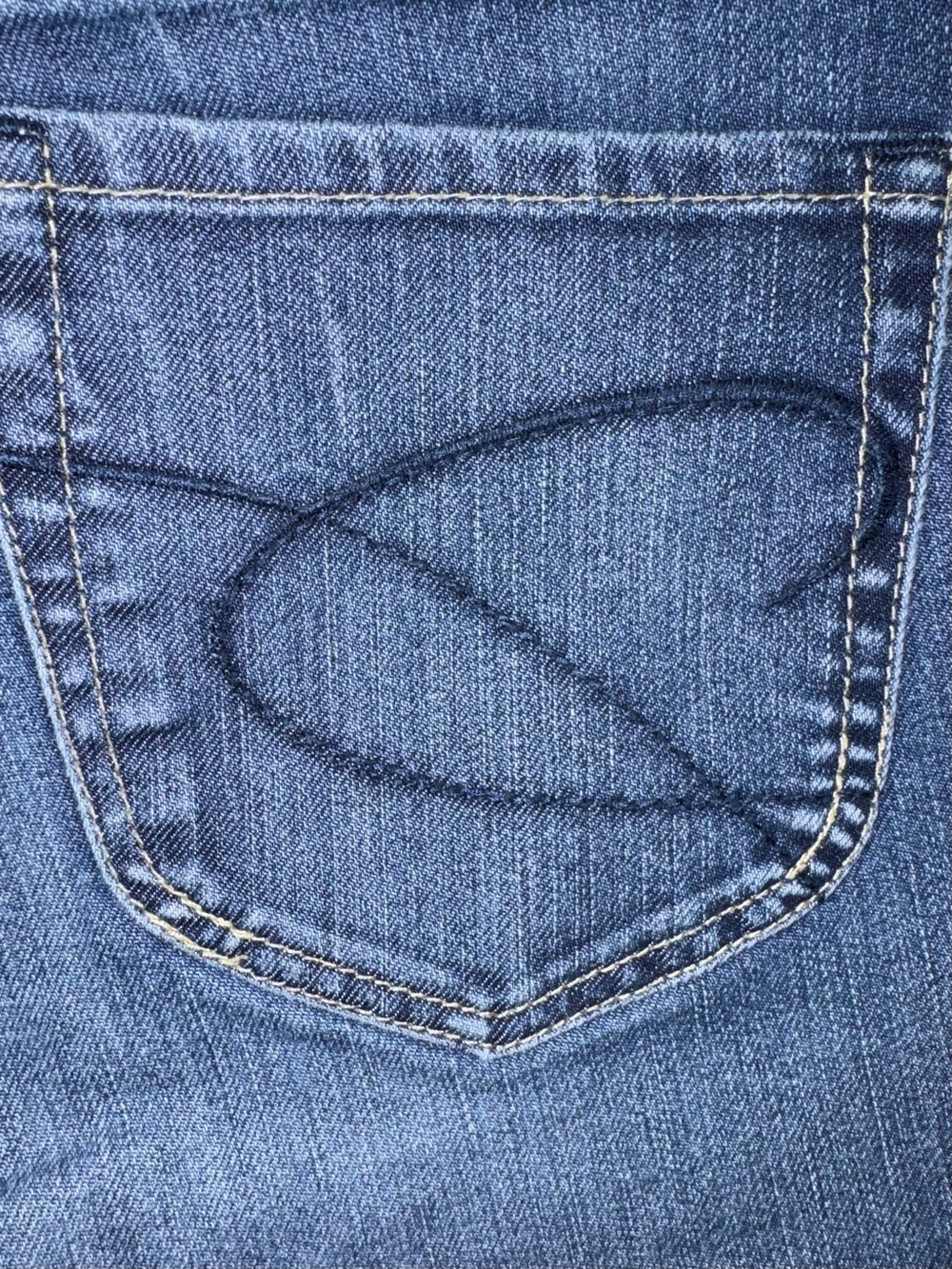 Chico’s Platinum Denim Jeans Jr Women’s Size 1 Short Straight Leg Stretch Blue - Picture 4 of 6